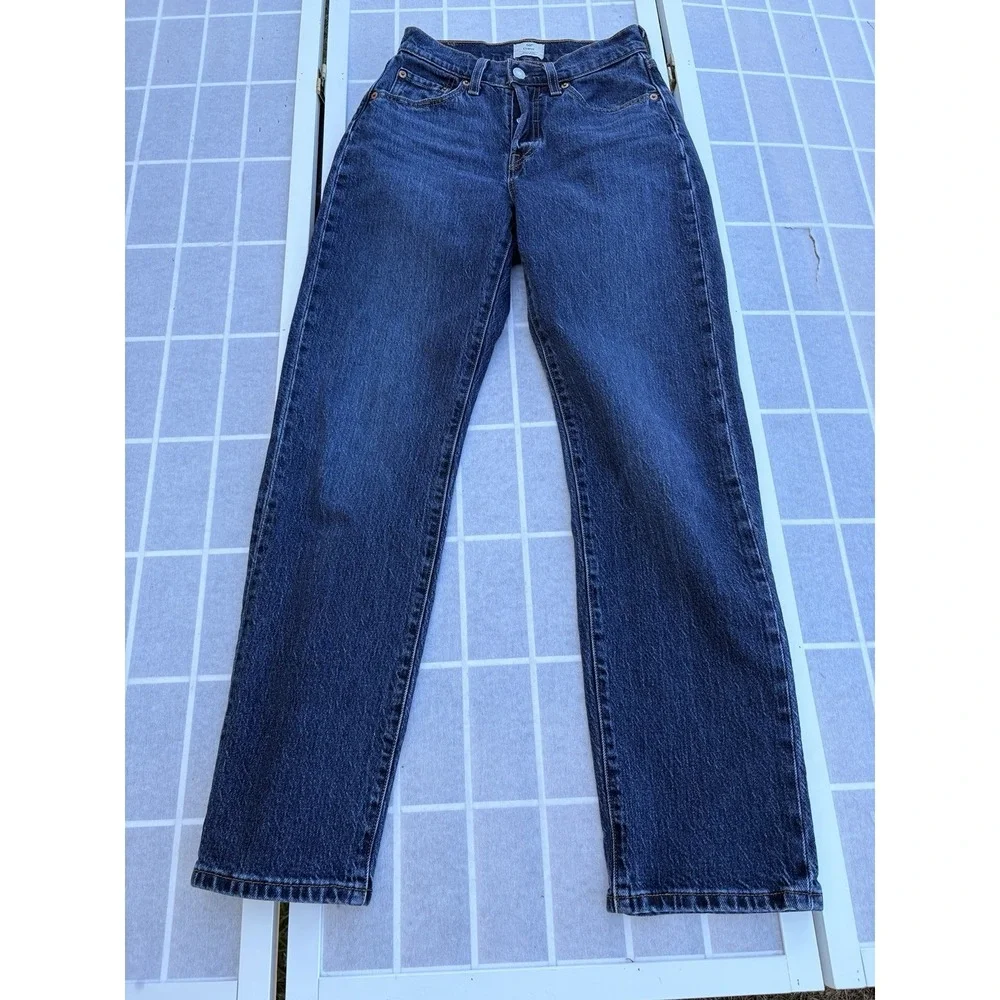Levi's 501 Curve Jeans Women Dark Wash Button Fly 24 x 30 Super High Rise Sz‎ 00